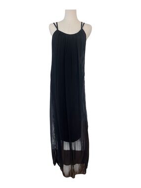 Meo Meli Made in Italy Grecian Black Dress L